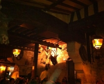 Simple and traditional food in a medieval sort of Tavern