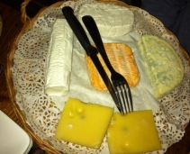 Simple and traditional food in a medieval sort of Tavern