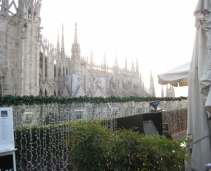 6 different restaurants, Amazing Terasse in front of the Duomo