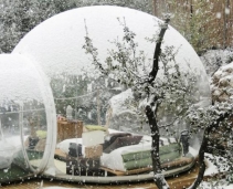 The experience of sleeping in a bubble!