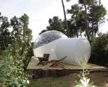 The experience of sleeping in a bubble!