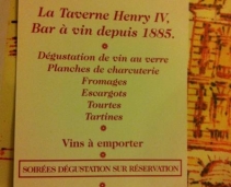 One of the oldest wine bars in Paris