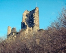 The beautiful Drachenfels Mountain 