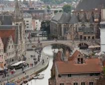 The beauty of a city in Belgium