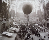 Fantastic monument and exhibition hall