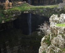 Incredible natural 3 bridges with a waterfall