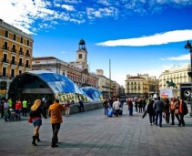 The spanish and madrilan landmark