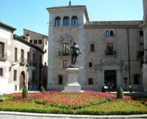 Charming pedestrian 15th century plaza