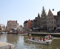 Visit Ghent through the canals by boat