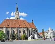 See Cluj-Napoca centre from the St. Michael`s Church Tower