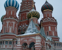 St. Basil Cathedral, famous for its special architecture