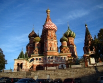 St. Basil Cathedral, famous for its special architecture