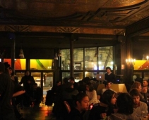 Parisian Café dunring the day...lounge bar at night