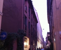 The luxurious shops in down town Milan